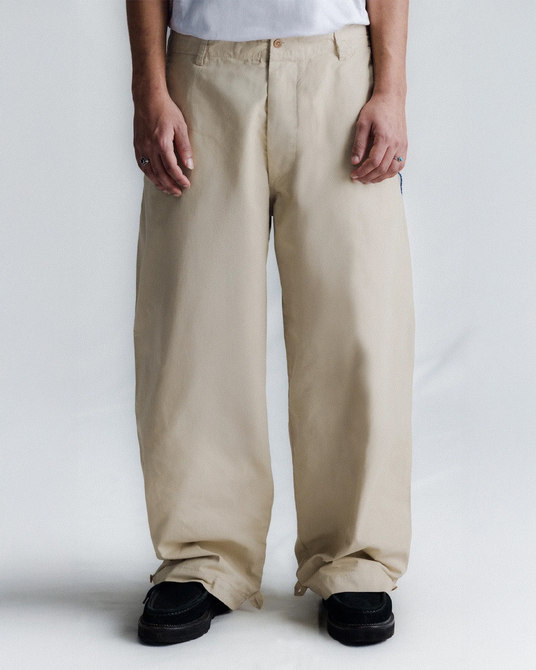 Khaki 'Combat' Baggy Pants
