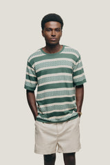 Green Striped 'Orla' Tee