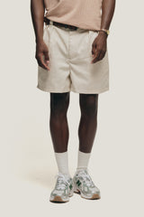Oat Tailored Double 'Pleat' Shorts