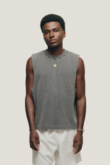 Gray Washed Boxy 'Fit' Tank Top