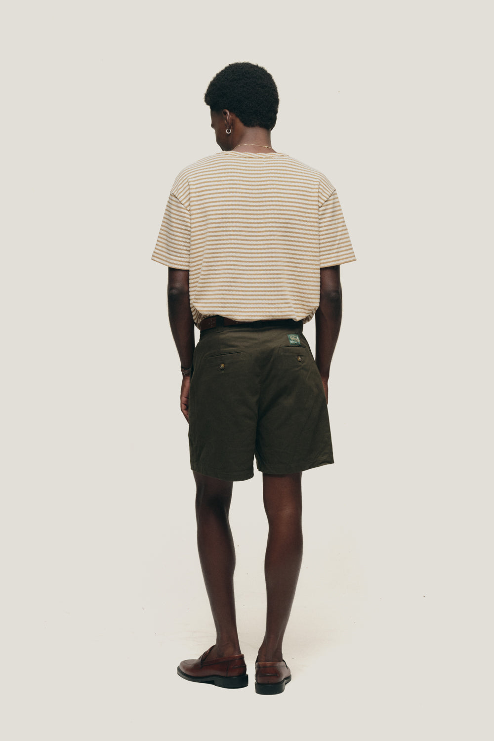 Yellow & White Striped Knit Tee
