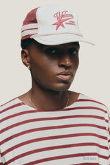 Off-White/Red 'Star 'Cap