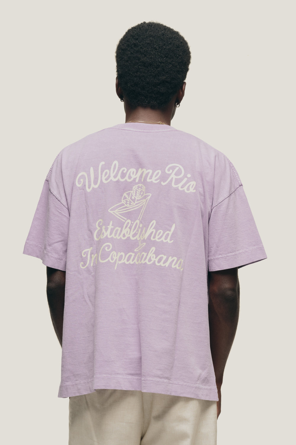 Lilac 'Fit Dices Boxy' Tee