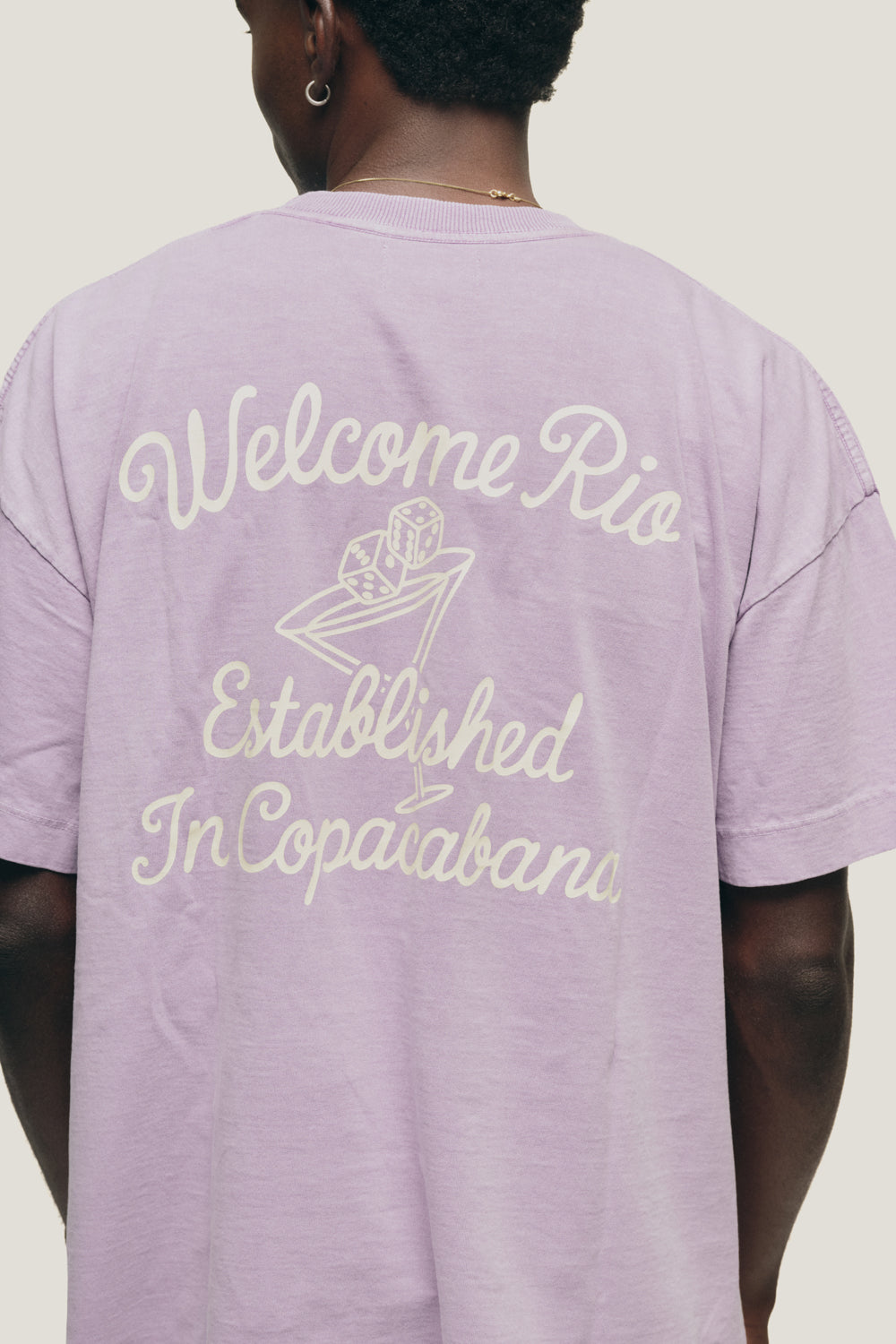 Lilac 'Fit Dices Boxy' Tee