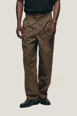 Leopard Tailoring Double Pants
