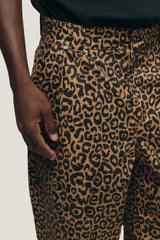 Leopard Tailoring Double Pants