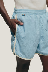 Light Blue Nylon Shorts