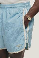 Light Blue Nylon Shorts