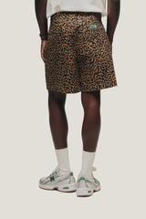 Leopard Tailoring Double Shorts