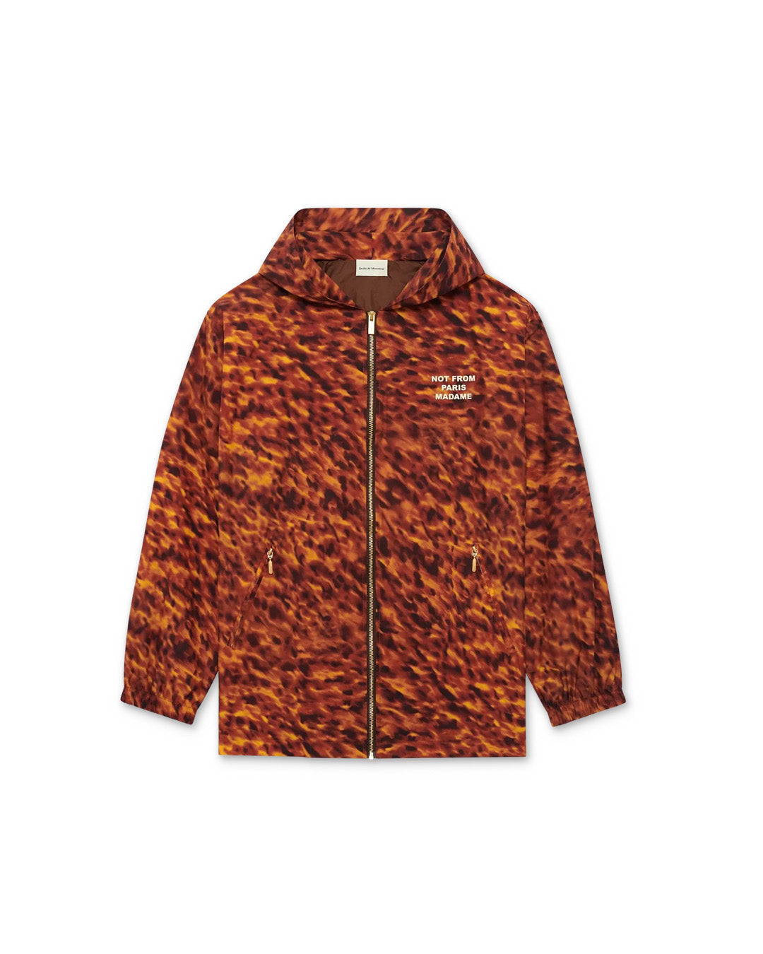 Brown La Veste Capuche Slogan