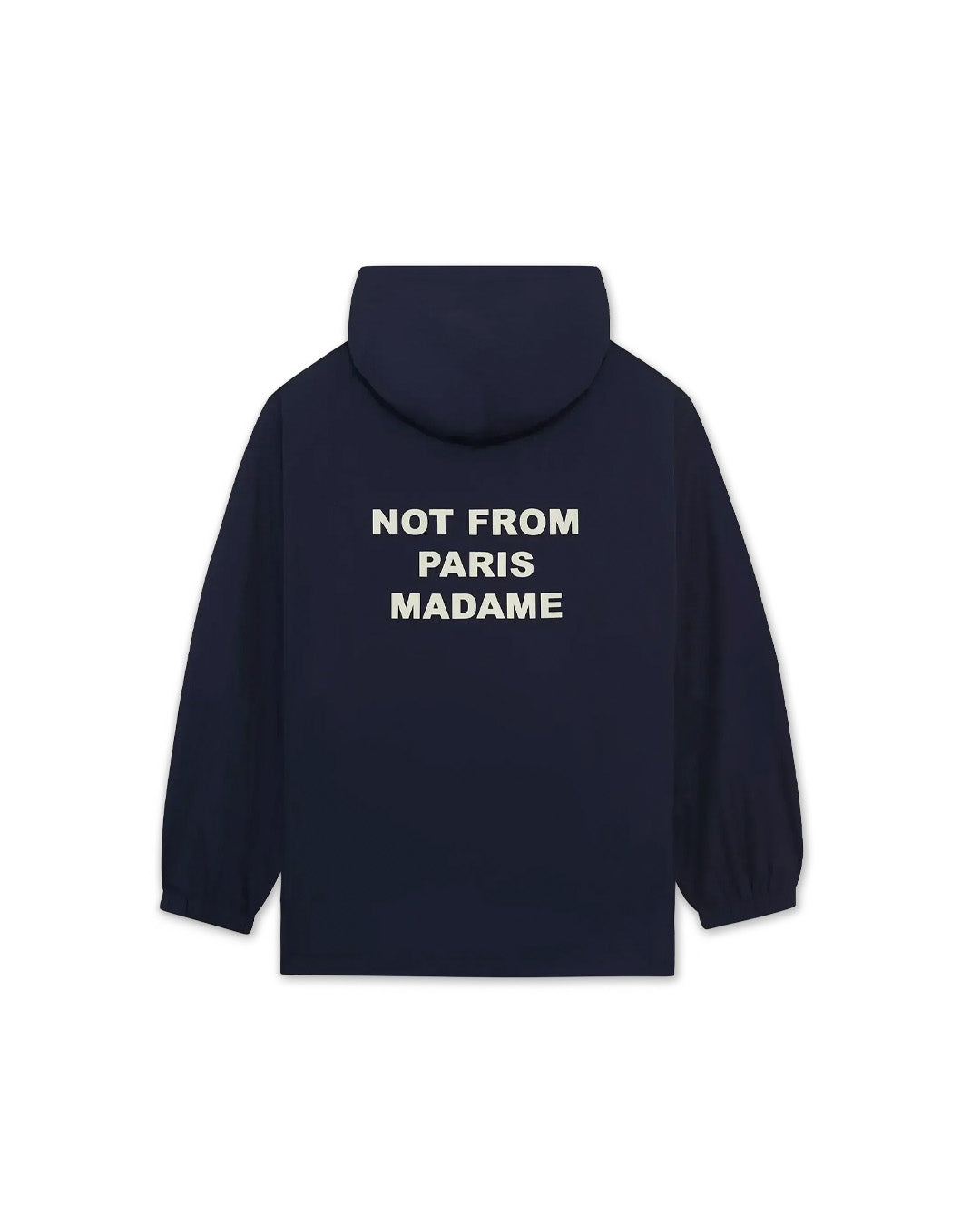 Blue La Veste Capuche Slogan