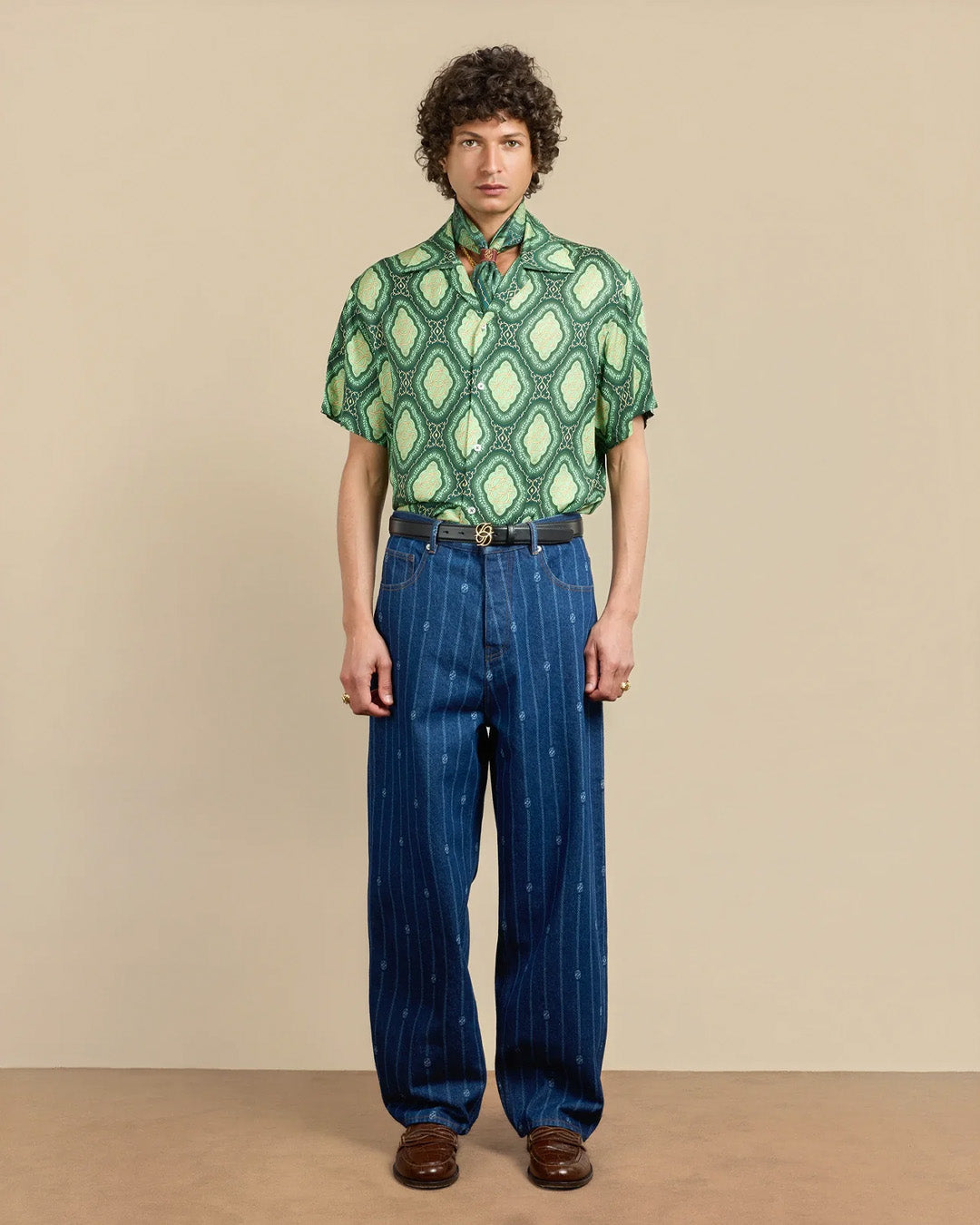 Green 'La Chemise Medaillon' Shirt