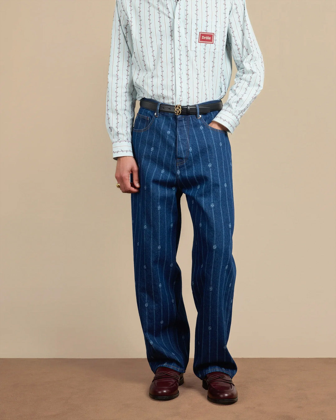 Blue Le Jean Baggy Monogramme