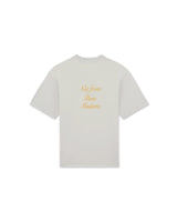 Grey Le T-Shirt Slogan Calligraphie