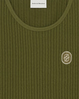 Khaki 'Le Debardeur D Miroir' Tank Top