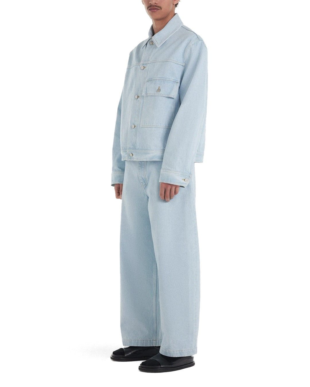 Light Blue Baggy Denim Pants