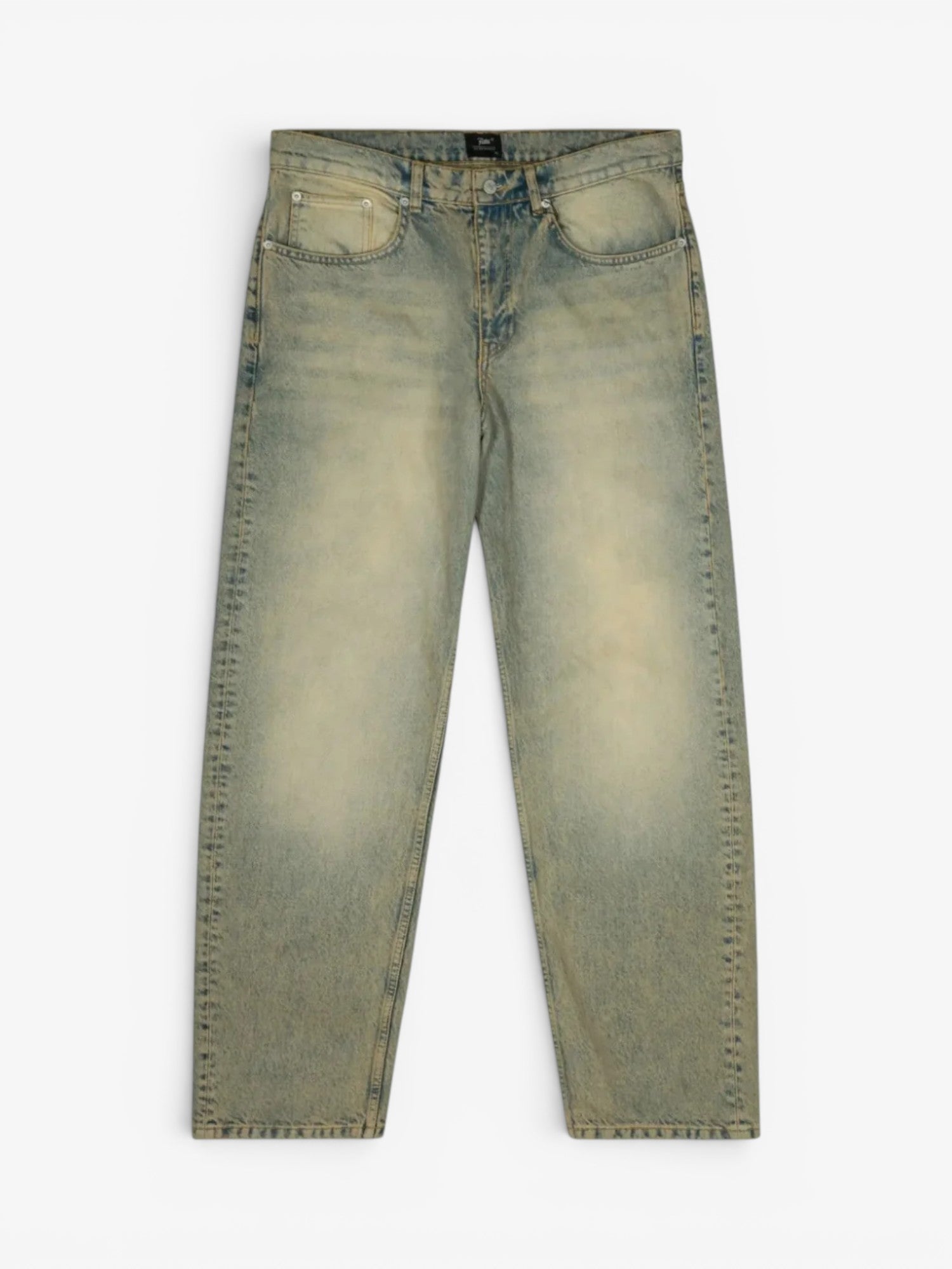 Light Blue Sandwashed 'Dirty Whiskers' Denim Pants