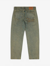Light Blue Sandwashed 'Dirty Whiskers' Denim Pants