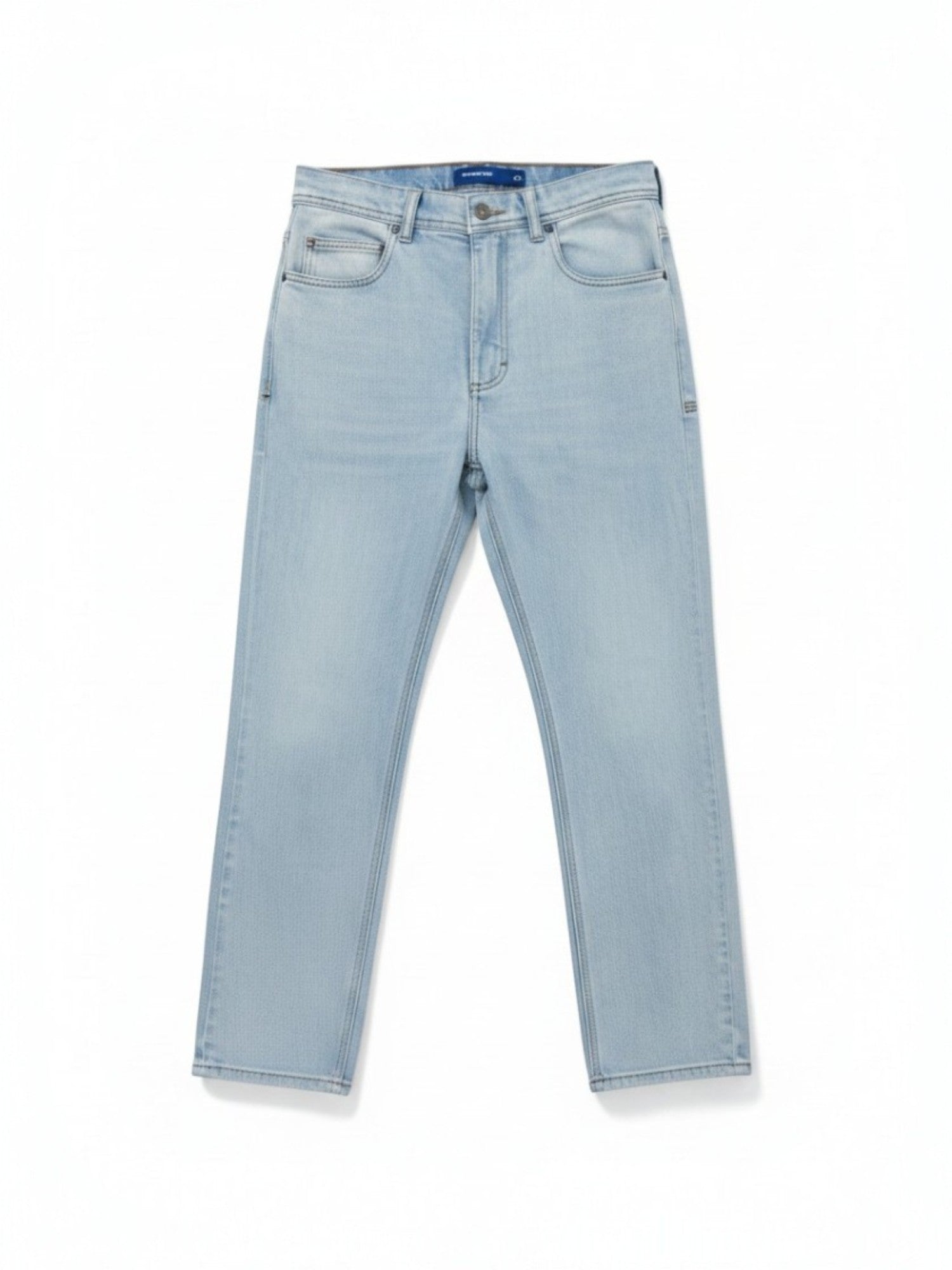 Light Blue Straight Leg Jeans