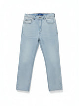 Light Blue Straight Leg Jeans