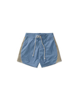 Light Blue 'Curved' Mesh Boardshorts