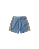 Light Blue 'Curved' Mesh Boardshorts