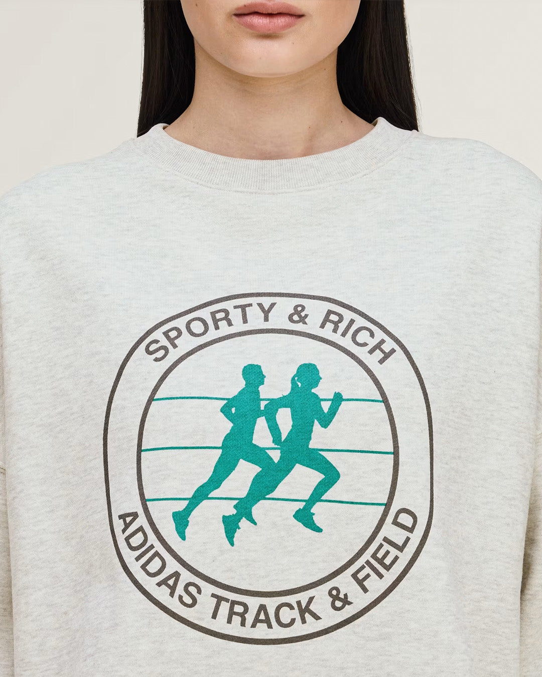 Light Grey Heather Crewneck X SPORTY & RICH