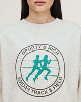 Light Grey Heather Crewneck X SPORTY & RICH