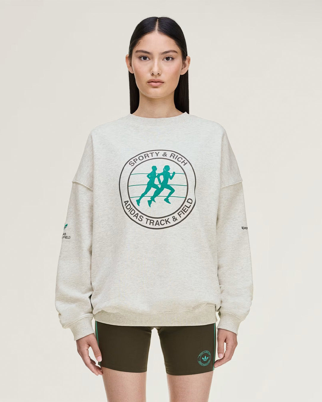Light Grey Heather Crewneck X SPORTY & RICH