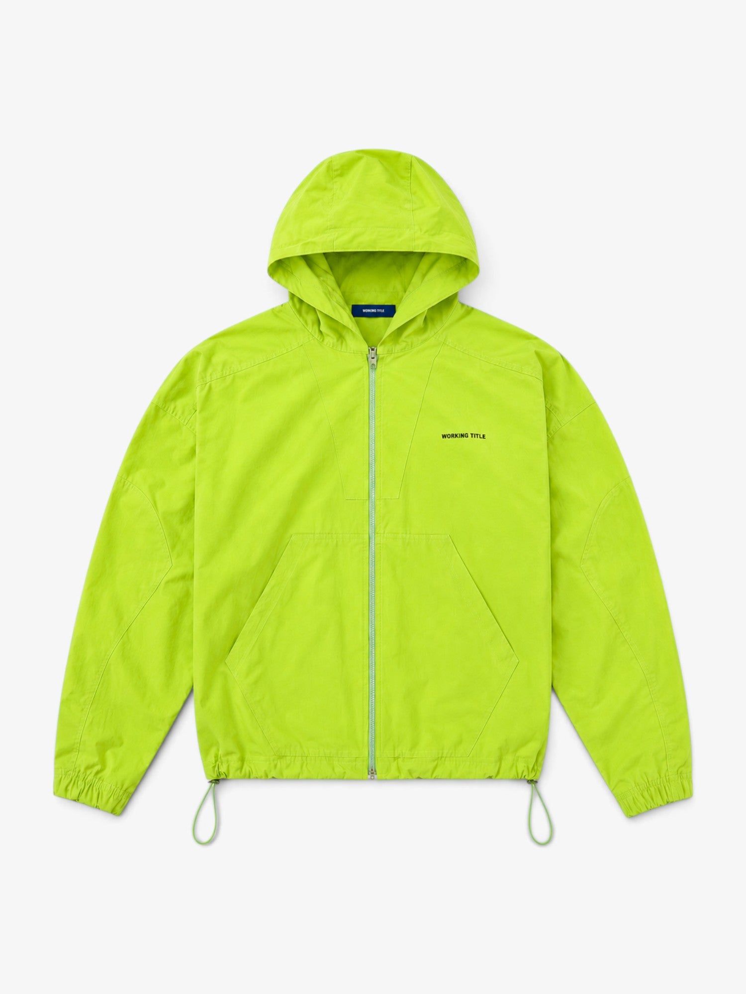 Lime Green Cropped Windbreaker
