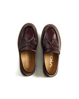 Brown Leather Tassel Loafers