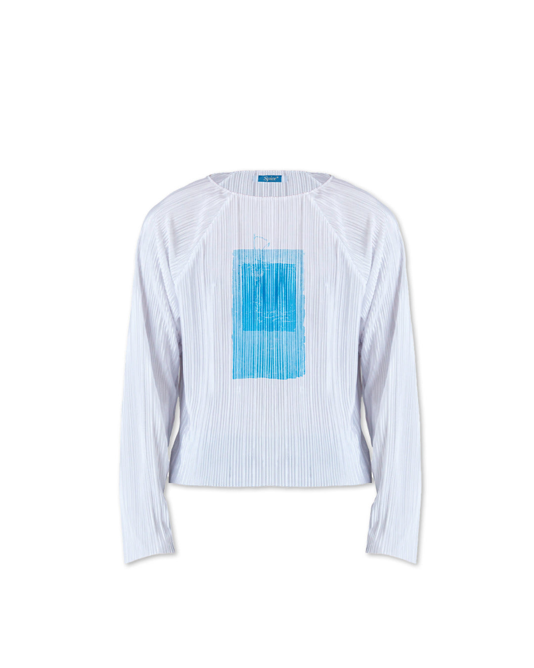 Off-White 'Mark' Plisse Raglan Longsleeve