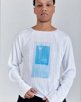 Off-White 'Mark' Plisse Raglan Longsleeve