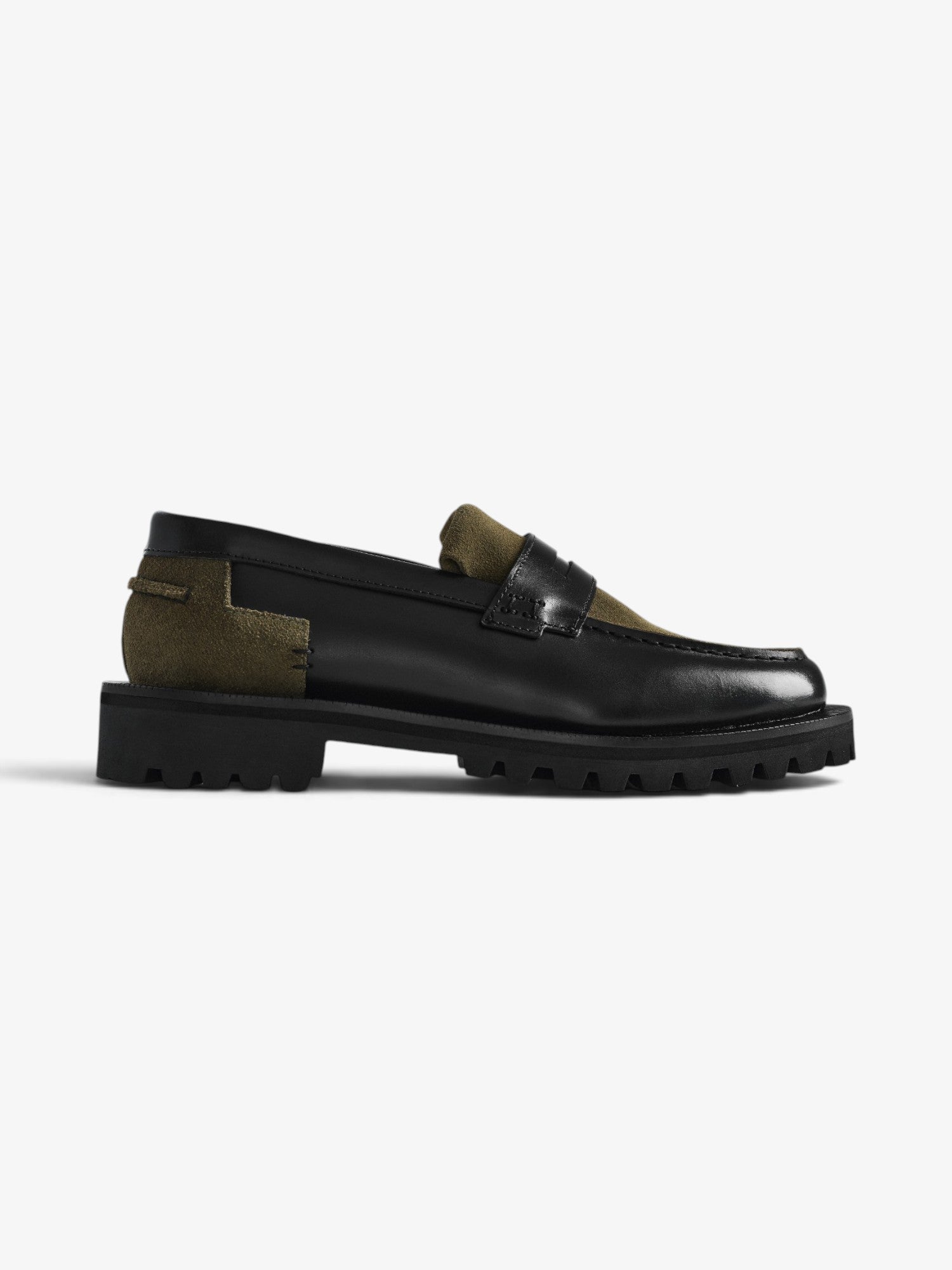 Moc Tractor - Olive/Black