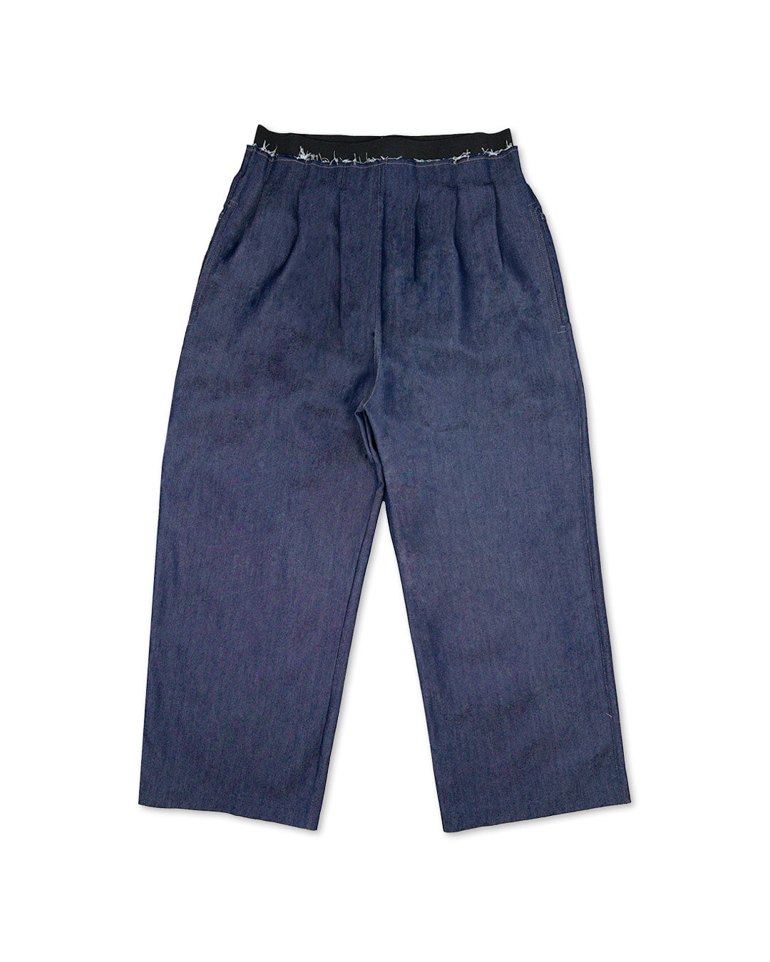 Navy Wide Denim Pants