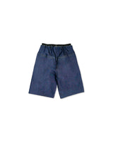 Navy Wide Denim Shorts