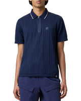 Navy Challenger Cable Zip Polo