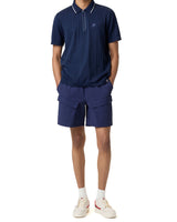 Navy Challenger Cable Zip Polo