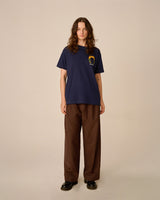 Navy 'Horses Painting' Heavy Tee