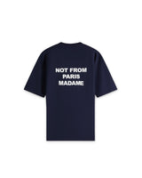 Navy Le T-Shirt Slogan