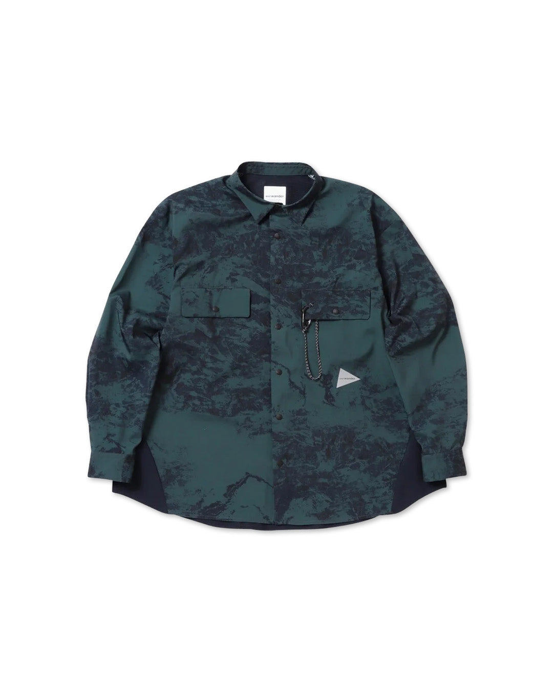 Navy 'Printed' Longsleeve Shirt