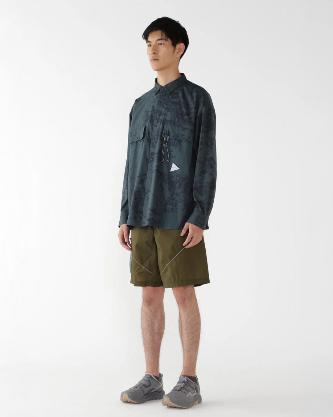 Navy 'Printed' Longsleeve Shirt