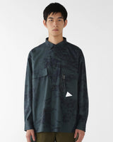 Navy 'Printed' Longsleeve Shirt
