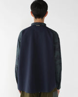 Navy 'Printed' Longsleeve Shirt