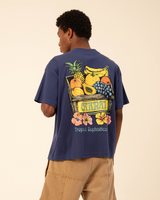 Navy Fruit Boxy Tee