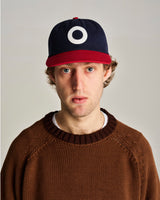Navy/Goji Berry 'O' 6-Panel Cap