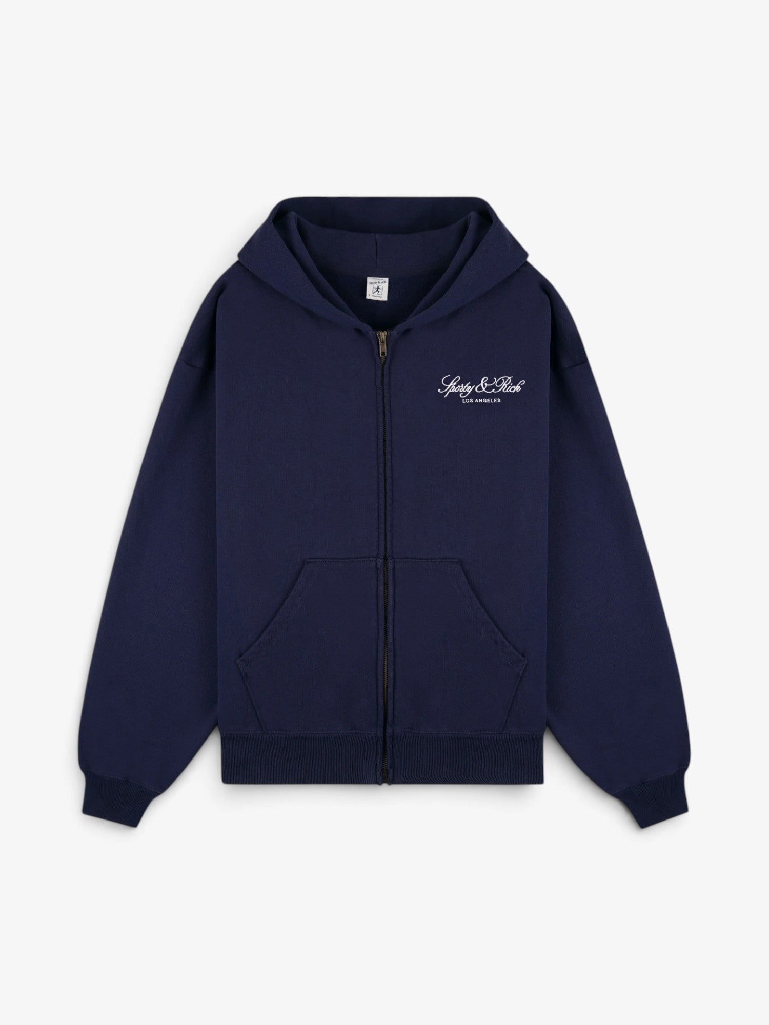Navy 'International' Zip Hoodie