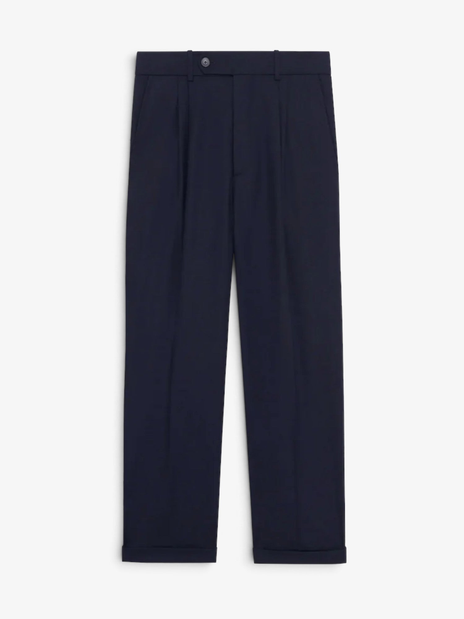 Navy 'Le Pantalon à Plis Cropped' Pants