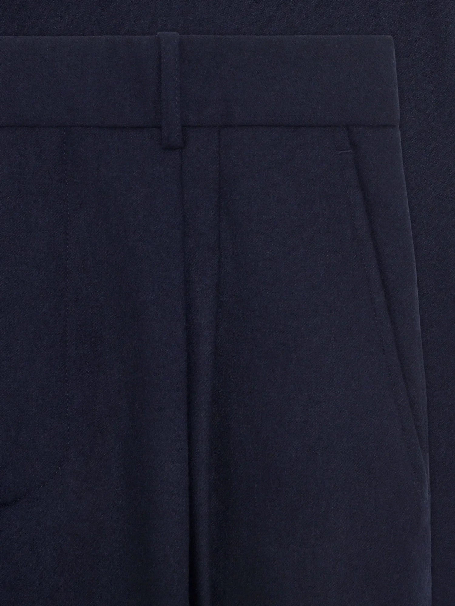 Navy 'Le Pantalon à Plis Cropped' Pants
