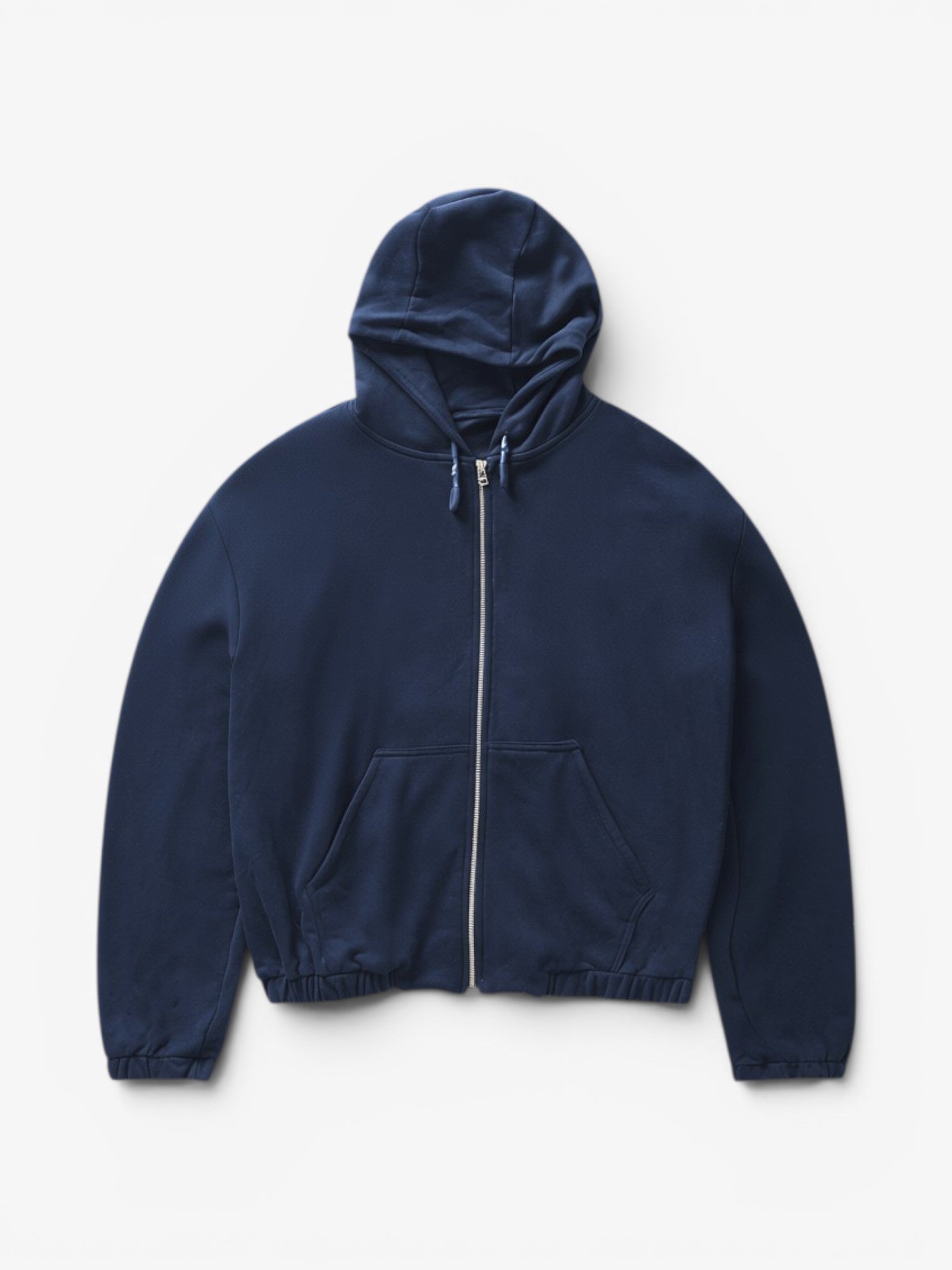 Navy 'Omega' Zip Hoodie